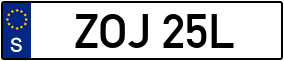 Trailer License Plate